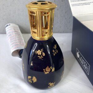 Vintage Lampe Berger Artoria Limoges Fragrance Lamp Cobalt Floral France 3400